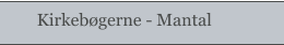 Kirkebøgerne - Mantal